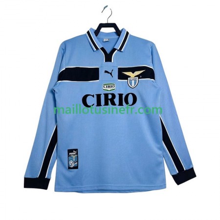 Maillot de Foot SS SS Lazio 1999 Domicile Retro 1998 Manches Longues